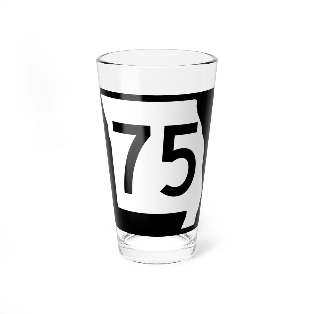 MO-75 (Missouri) (Road Sign) Pint Glass 16oz 16oz - Go Mug Yourself