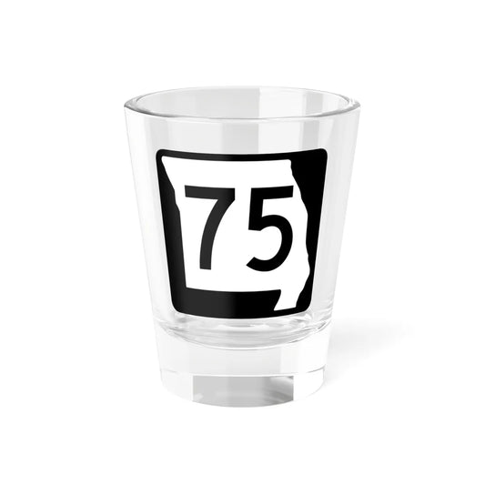 MO-75 (Missouri) (Road Sign) Shot Glass 1.5oz 1.5oz - Go Mug Yourself