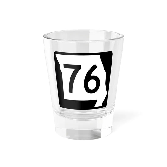MO-76 (Missouri) (Road Sign) Shot Glass 1.5oz 1.5oz - Go Mug Yourself