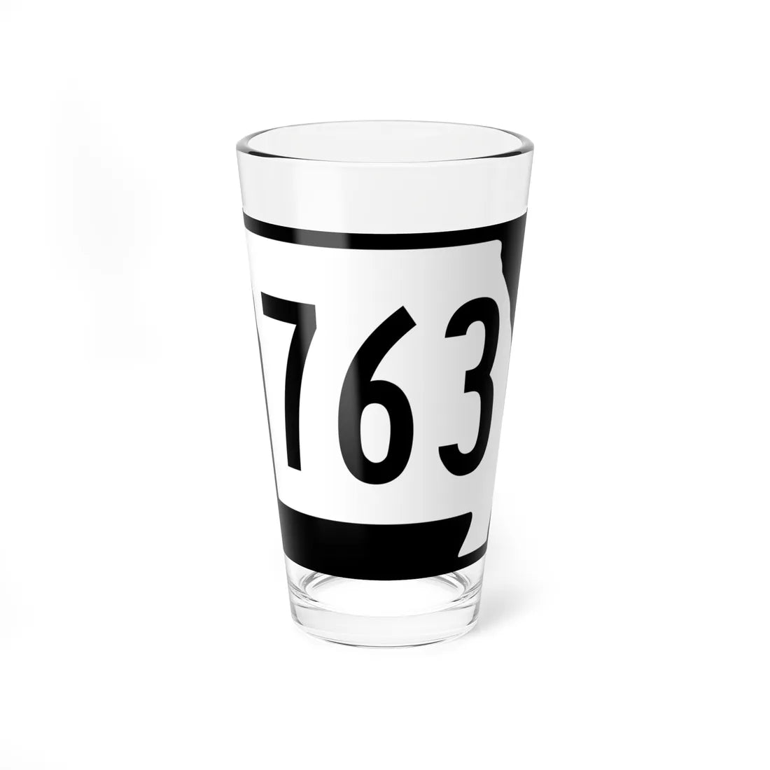 MO-763 (Missouri) (Road Sign) Pint Glass 16oz 16oz - Go Mug Yourself