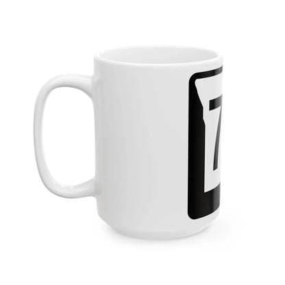 MO-77 (Missouri) (Road Sign) White Coffee Mug - Go Mug Yourself