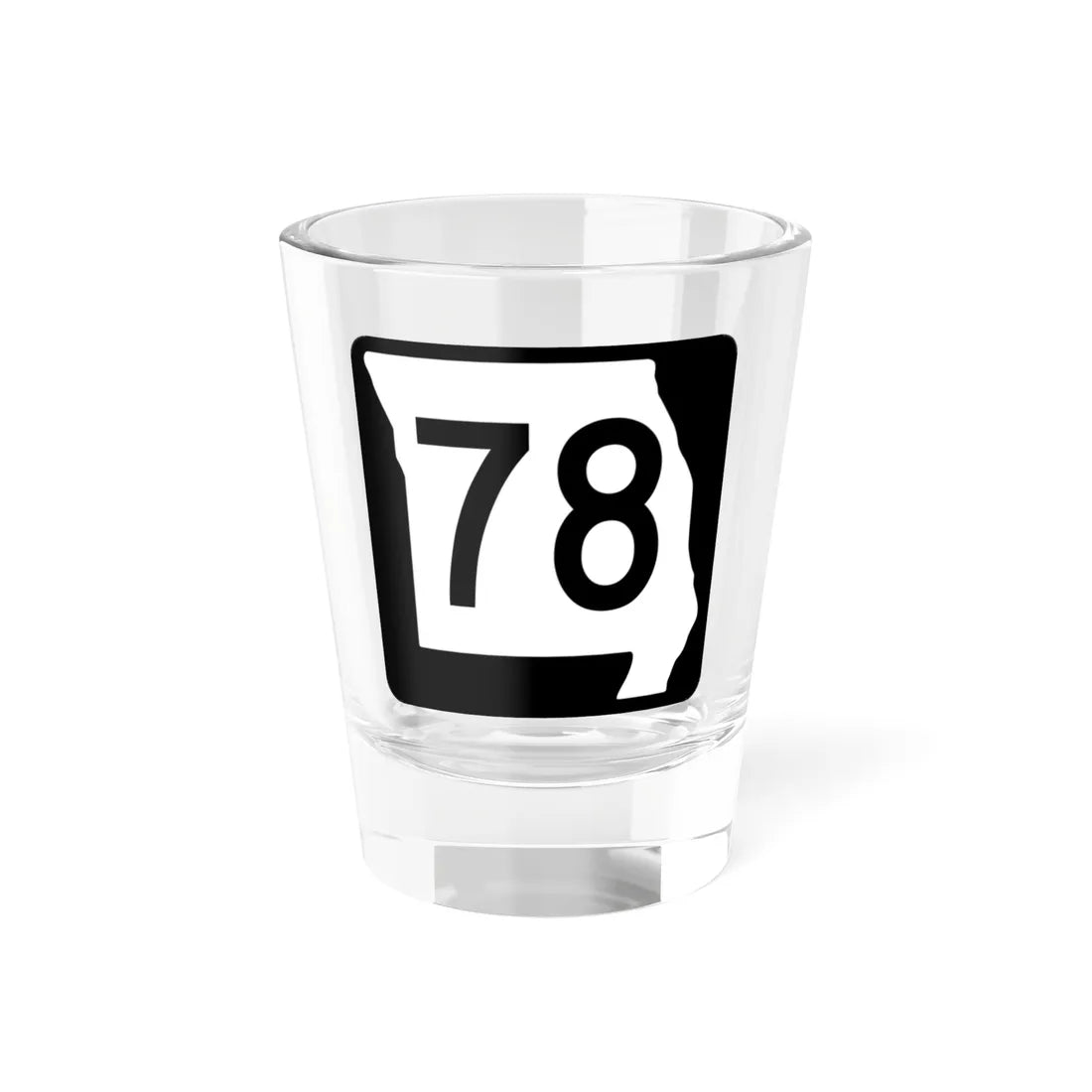 MO-78 (Missouri) (Road Sign) Shot Glass 1.5oz 1.5oz - Go Mug Yourself