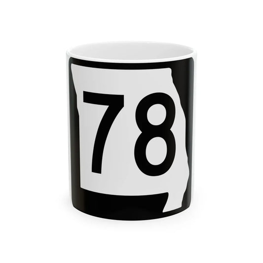 MO-78 (Missouri) (Road Sign) White Coffee Mug 11oz - Go Mug Yourself