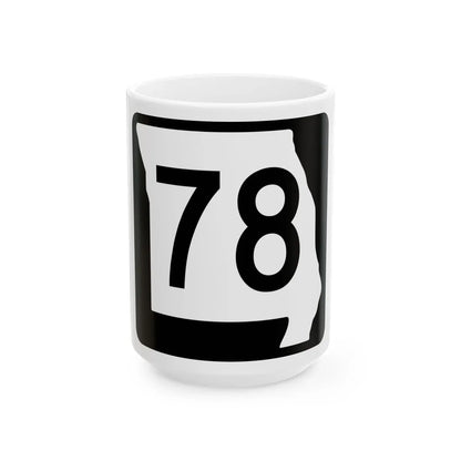 MO-78 (Missouri) (Road Sign) White Coffee Mug 15oz - Go Mug Yourself