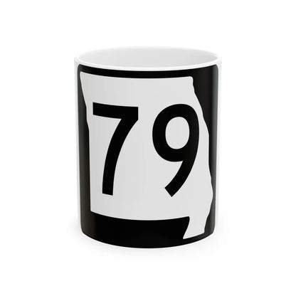 MO-79 (Missouri) (Road Sign) White Coffee Mug 11oz - Go Mug Yourself