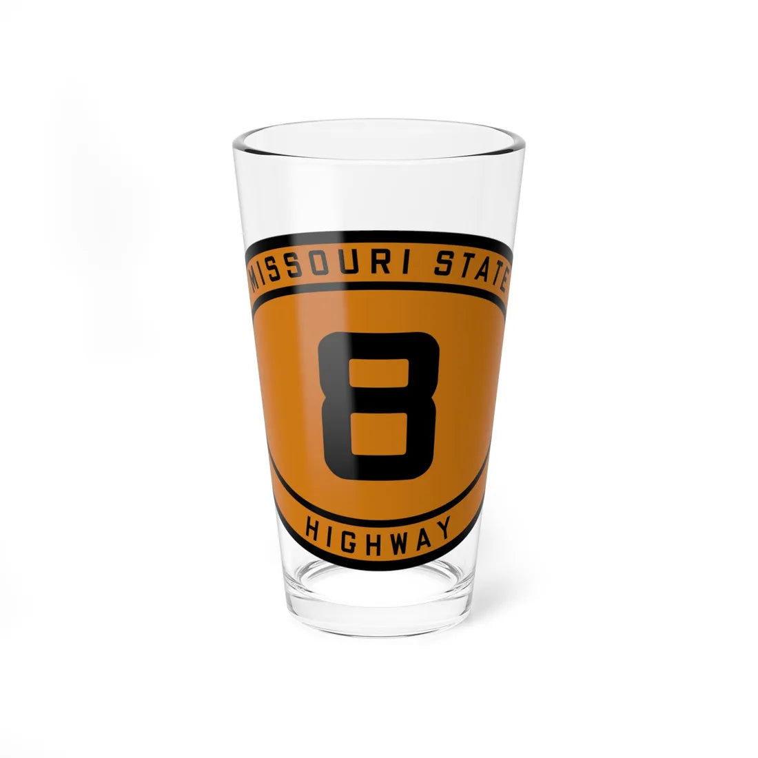 MO-8 1920 (Missouri) (Road Sign) Pint Glass 16oz 16oz - Go Mug Yourself