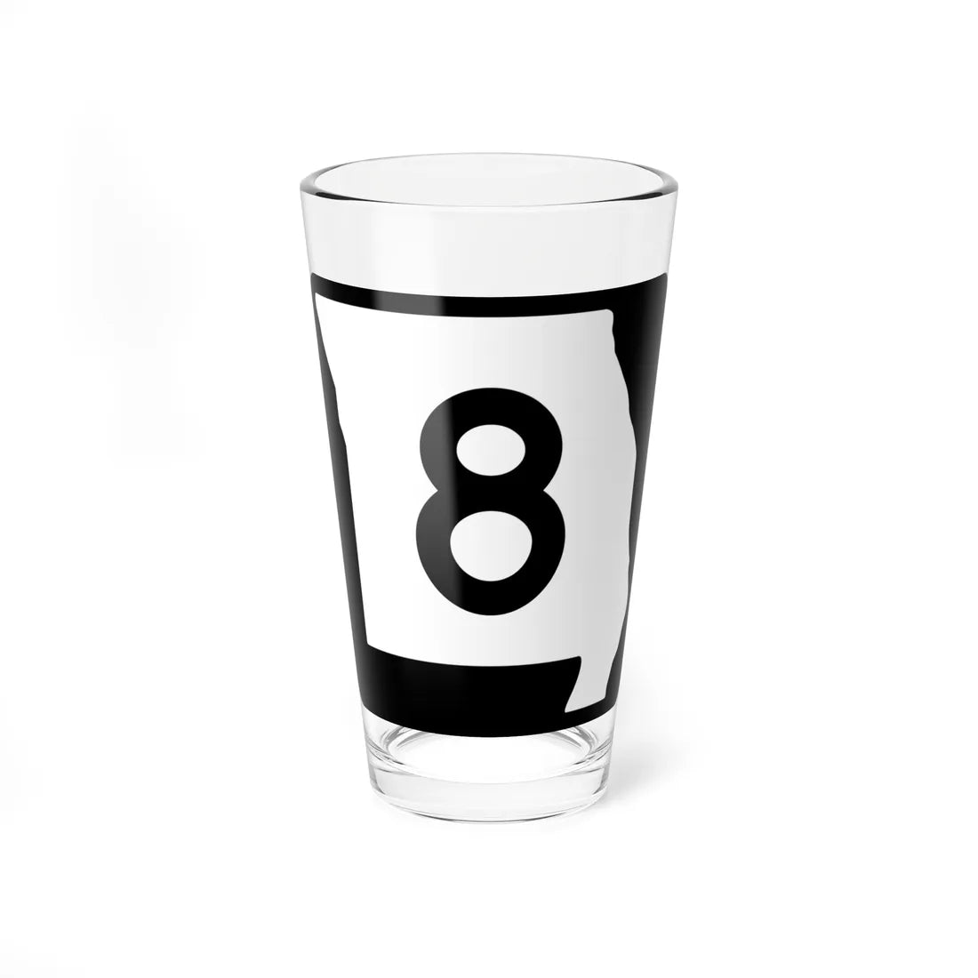 MO-8 (Missouri) (Road Sign) Pint Glass 16oz 16oz - Go Mug Yourself