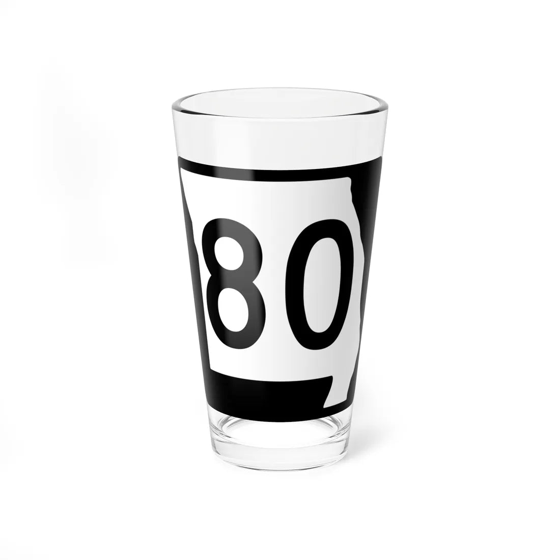 MO-80 (Missouri) (Road Sign) Pint Glass 16oz 16oz - Go Mug Yourself