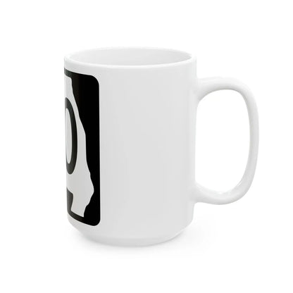 MO-80 (Missouri) (Road Sign) White Coffee Mug - Go Mug Yourself