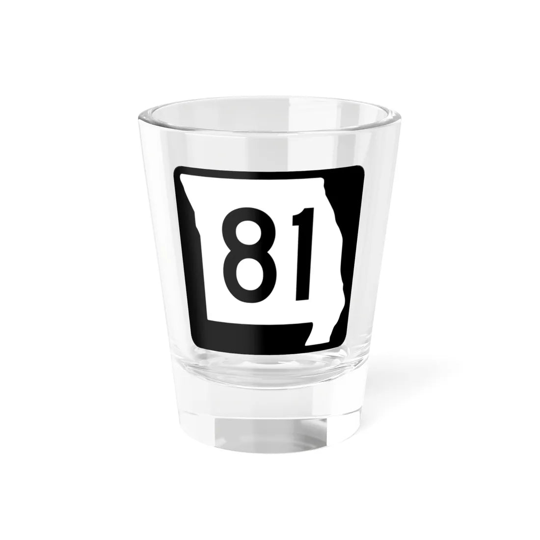 MO-81 (Missouri) (Road Sign) Shot Glass 1.5oz 1.5oz - Go Mug Yourself