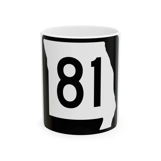 MO-81 (Missouri) (Road Sign) White Coffee Mug 11oz - Go Mug Yourself