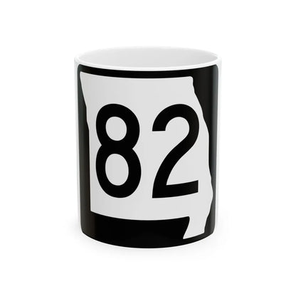 MO-82 (Missouri) (Road Sign) White Coffee Mug 11oz - Go Mug Yourself