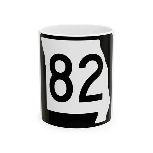 MO-82 (Missouri) (Road Sign) White Coffee Mug 11oz - Go Mug Yourself