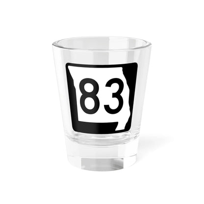 MO-83 (Missouri) (Road Sign) Shot Glass 1.5oz 1.5oz - Go Mug Yourself