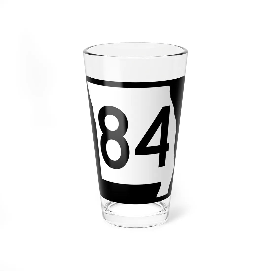 MO-84 (Missouri) (Road Sign) Pint Glass 16oz 16oz - Go Mug Yourself