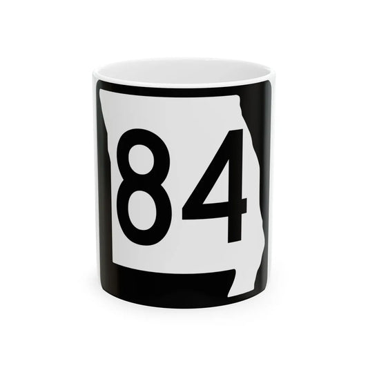 MO-84 (Missouri) (Road Sign) White Coffee Mug 11oz - Go Mug Yourself