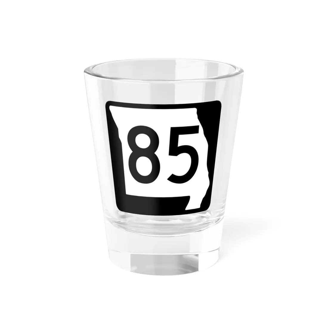 MO-85 (Missouri) (Road Sign) Shot Glass 1.5oz 1.5oz - Go Mug Yourself