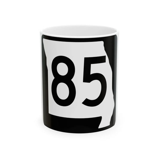 MO-85 (Missouri) (Road Sign) White Coffee Mug 11oz - Go Mug Yourself