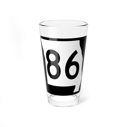 MO-86 (Missouri) (Road Sign) Pint Glass 16oz - Go Mug Yourself