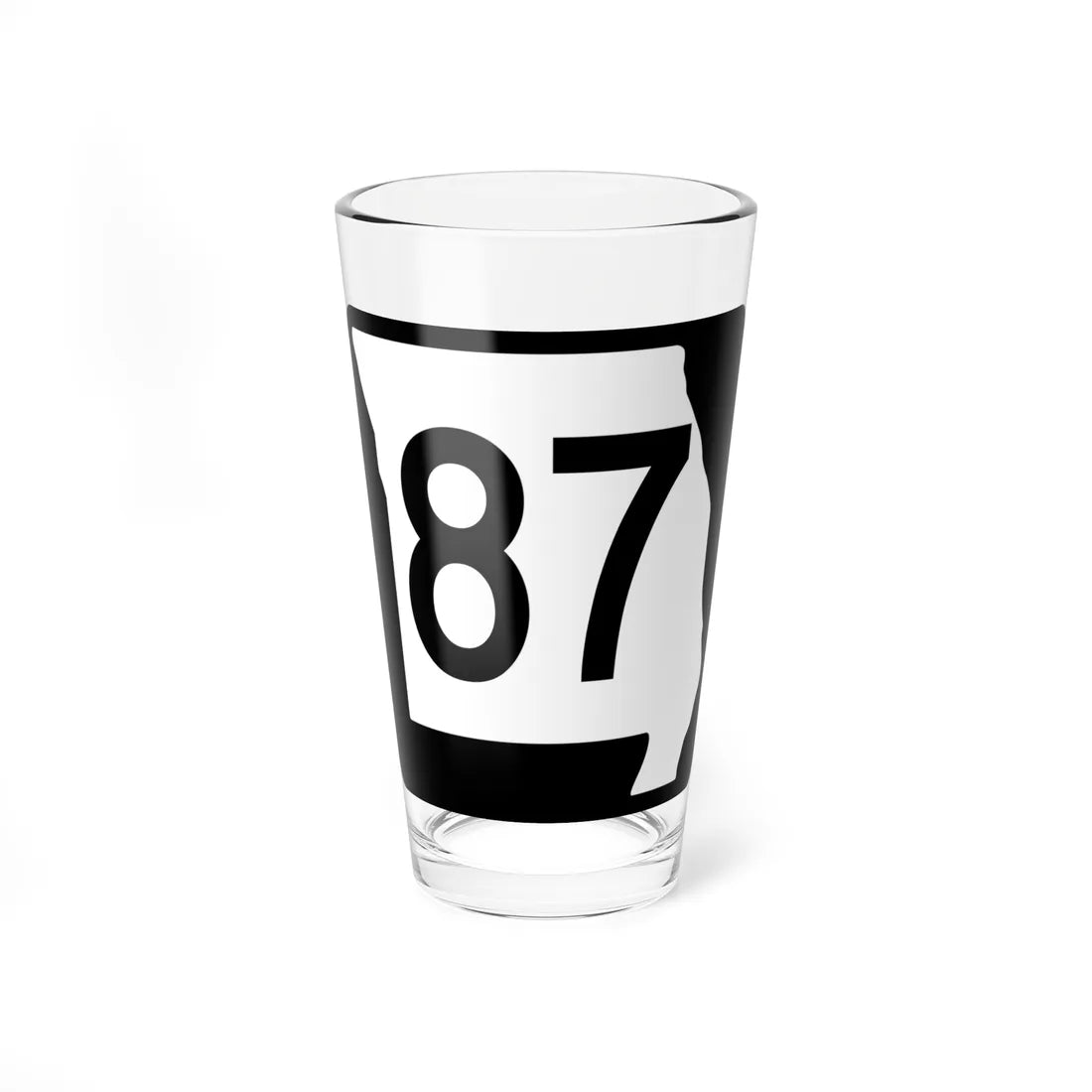 MO-87 (Missouri) (Road Sign) Pint Glass 16oz 16oz - Go Mug Yourself