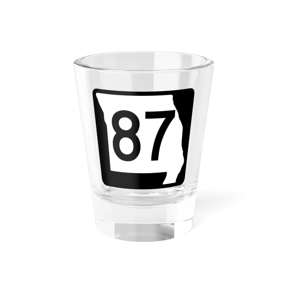 MO-87 (Missouri) (Road Sign) Shot Glass 1.5oz 1.5oz - Go Mug Yourself