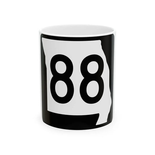 MO-88 (Missouri) (Road Sign) White Coffee Mug 11oz - Go Mug Yourself