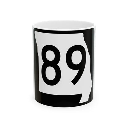 MO-89 (Missouri) (Road Sign) White Coffee Mug 11oz - Go Mug Yourself