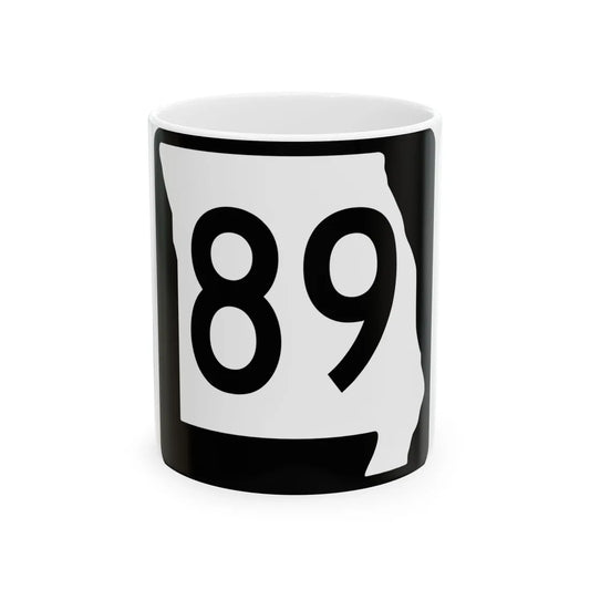 MO-89 (Missouri) (Road Sign) White Coffee Mug 11oz - Go Mug Yourself