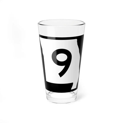 MO-9 (Missouri) (Road Sign) Pint Glass 16oz 16oz - Go Mug Yourself
