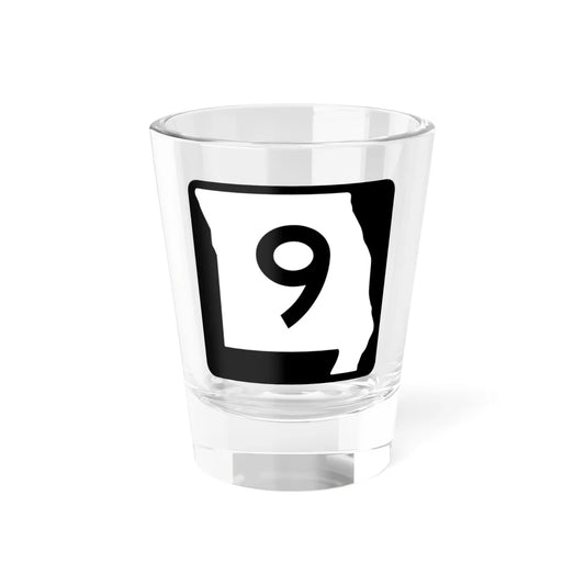 MO-9 (Missouri) (Road Sign) Shot Glass 1.5oz 1.5oz - Go Mug Yourself