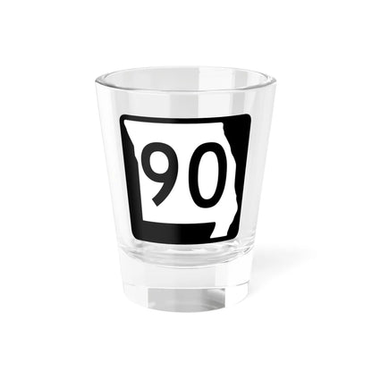 MO-90 (Missouri) (Road Sign) Shot Glass 1.5oz 1.5oz - Go Mug Yourself