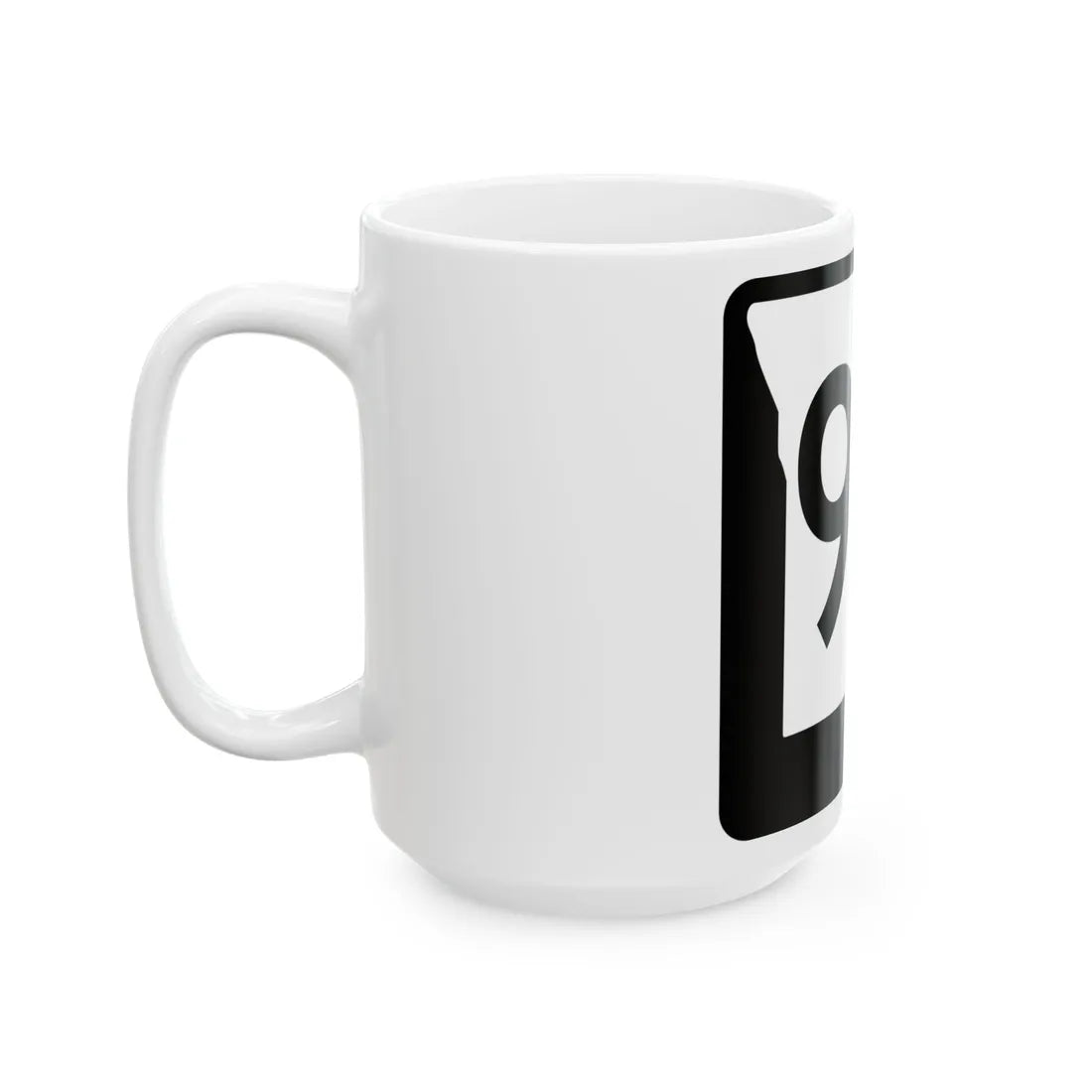 MO-90 (Missouri) (Road Sign) White Coffee Mug - Go Mug Yourself