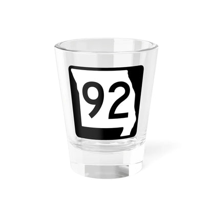 MO-92 (Missouri) (Road Sign) Shot Glass 1.5oz - Go Mug Yourself