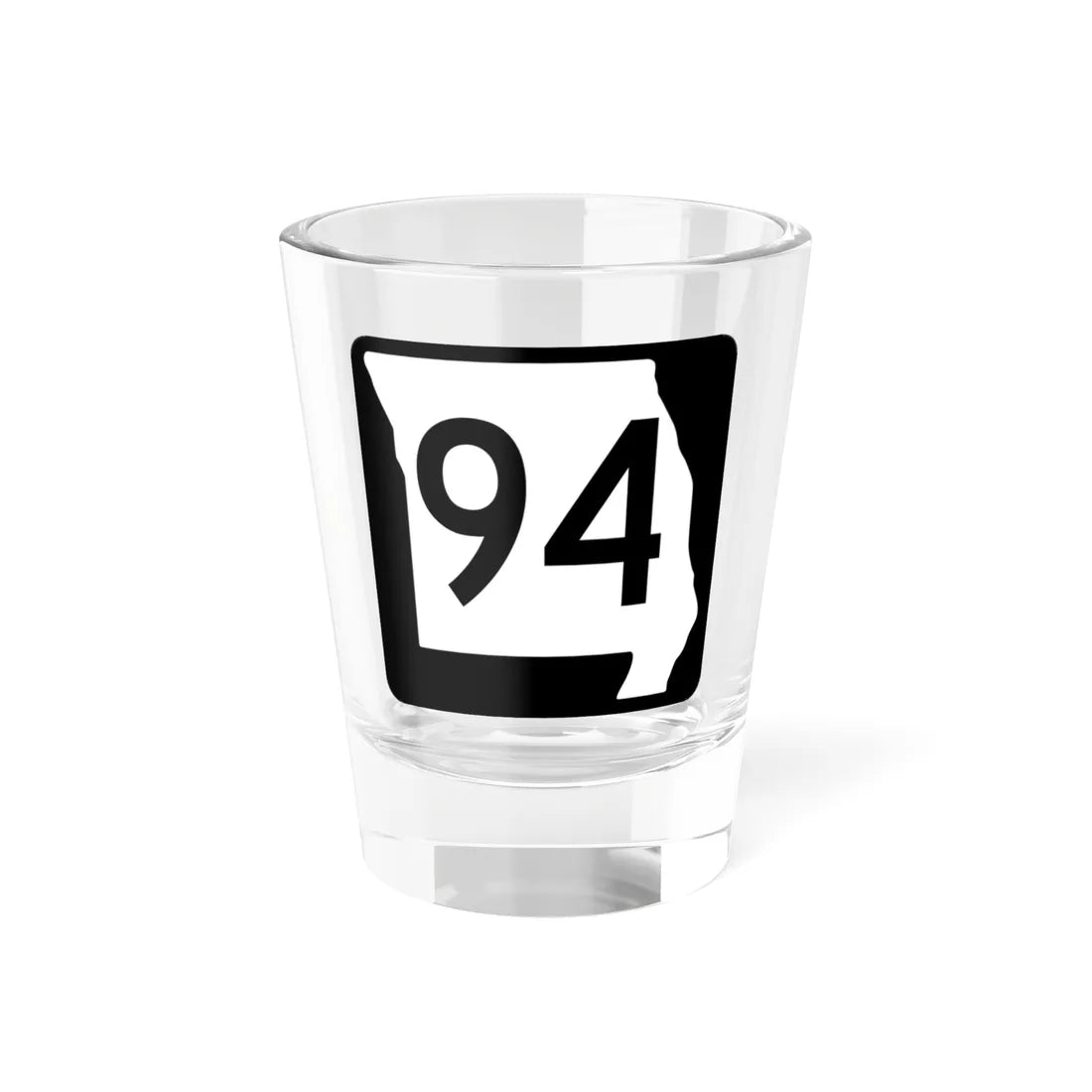 MO-94 (Missouri) (Road Sign) Shot Glass 1.5oz 1.5oz - Go Mug Yourself