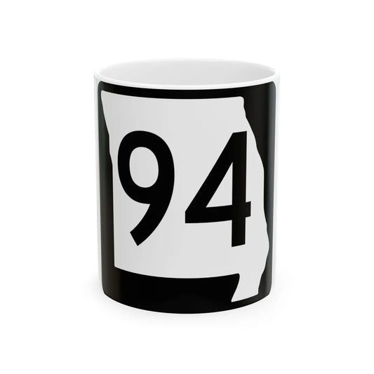 MO-94 (Missouri) (Road Sign) White Coffee Mug 11oz - Go Mug Yourself