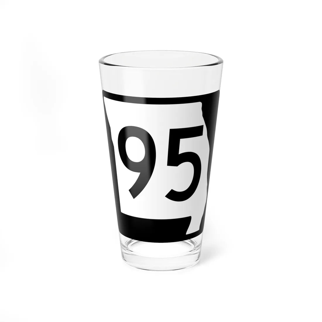 MO-95 (Missouri) (Road Sign) Pint Glass 16oz 16oz - Go Mug Yourself