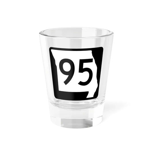 MO-95 (Missouri) (Road Sign) Shot Glass 1.5oz 1.5oz - Go Mug Yourself