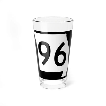 MO-96 (Missouri) (Road Sign) Pint Glass 16oz 16oz - Go Mug Yourself