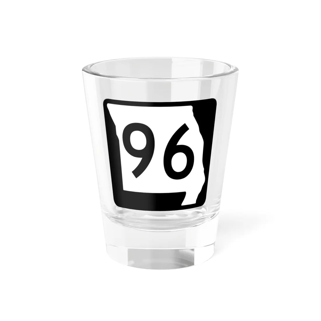 MO-96 (Missouri) (Road Sign) Shot Glass 1.5oz - Go Mug Yourself