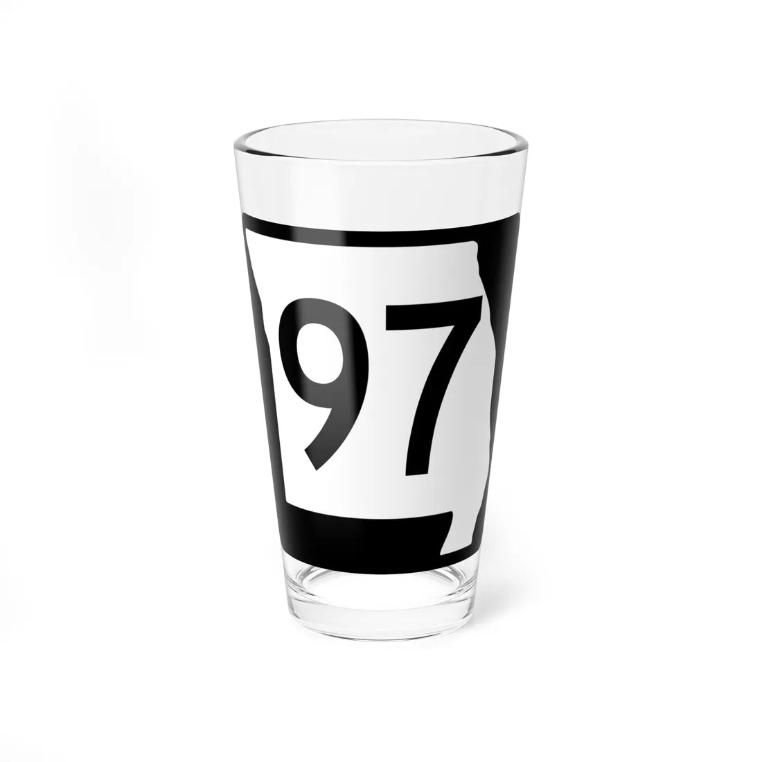 MO-97 (Missouri) (Road Sign) Pint Glass 16oz 16oz - Go Mug Yourself