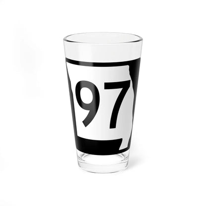 MO-97 (Missouri) (Road Sign) Pint Glass 16oz - Go Mug Yourself