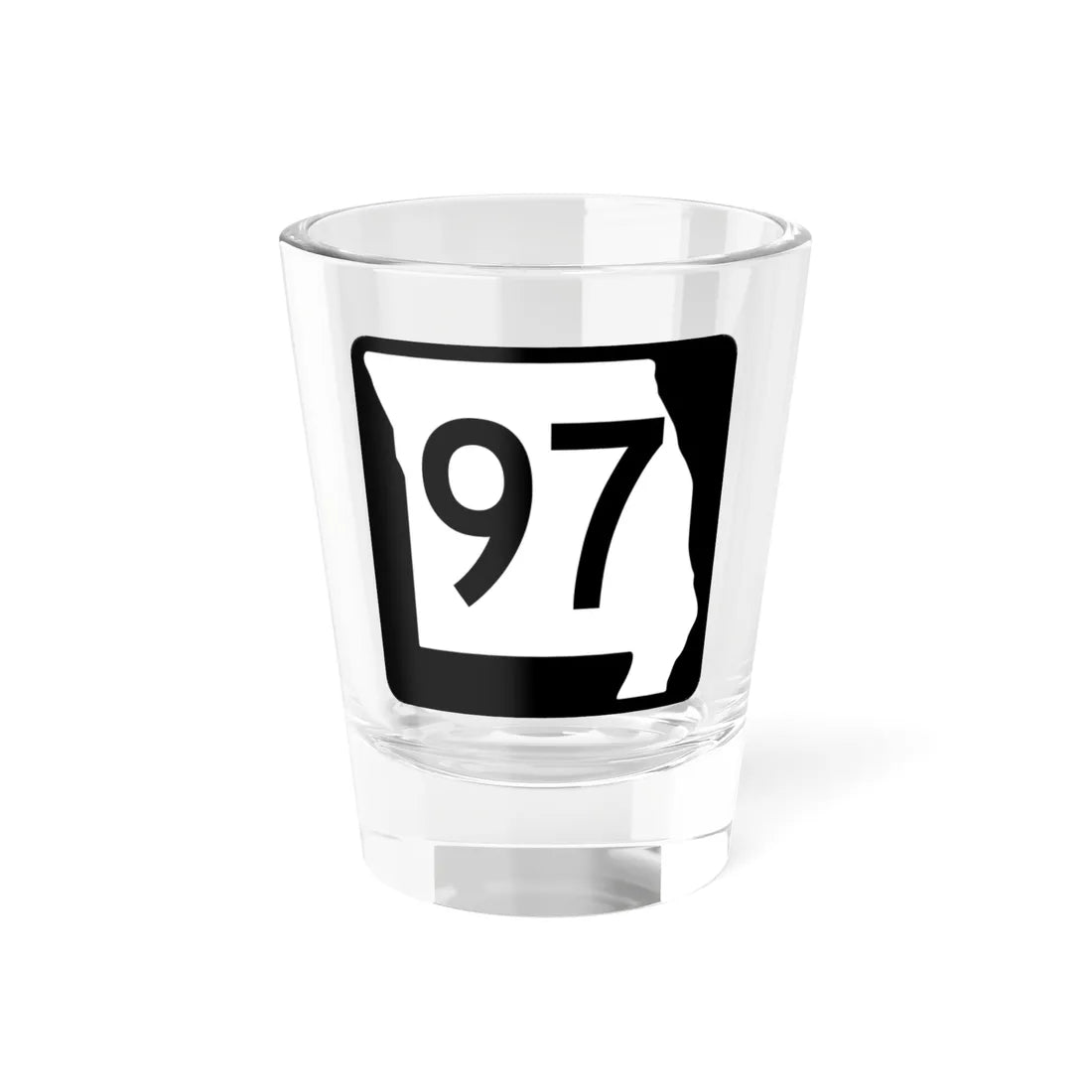 MO-97 (Missouri) (Road Sign) Shot Glass 1.5oz 1.5oz - Go Mug Yourself