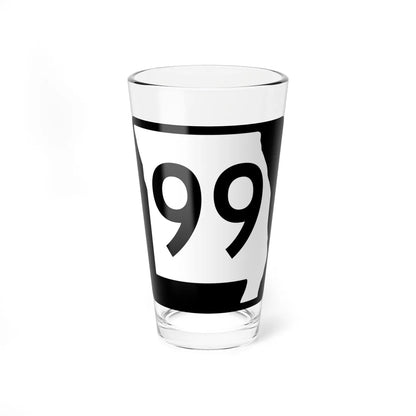 MO-99 (Missouri) (Road Sign) Pint Glass 16oz 16oz - Go Mug Yourself