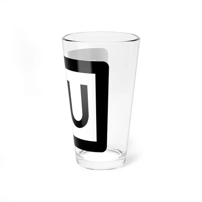 MO-supp-AU (Missouri) (Road Sign) Pint Glass 16oz - Go Mug Yourself