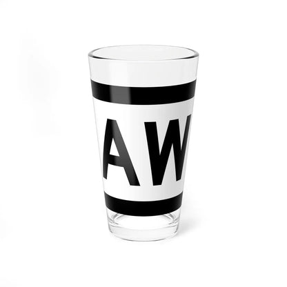 MO-supp-AW (Missouri) (Road Sign) Pint Glass 16oz - Go Mug Yourself