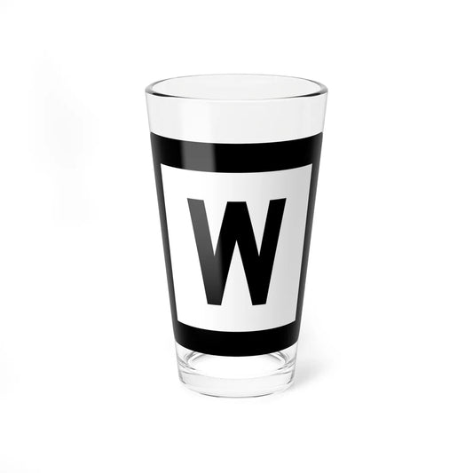 MO-supp-W (Missouri) (Road Sign) Pint Glass 16oz 16oz - Go Mug Yourself