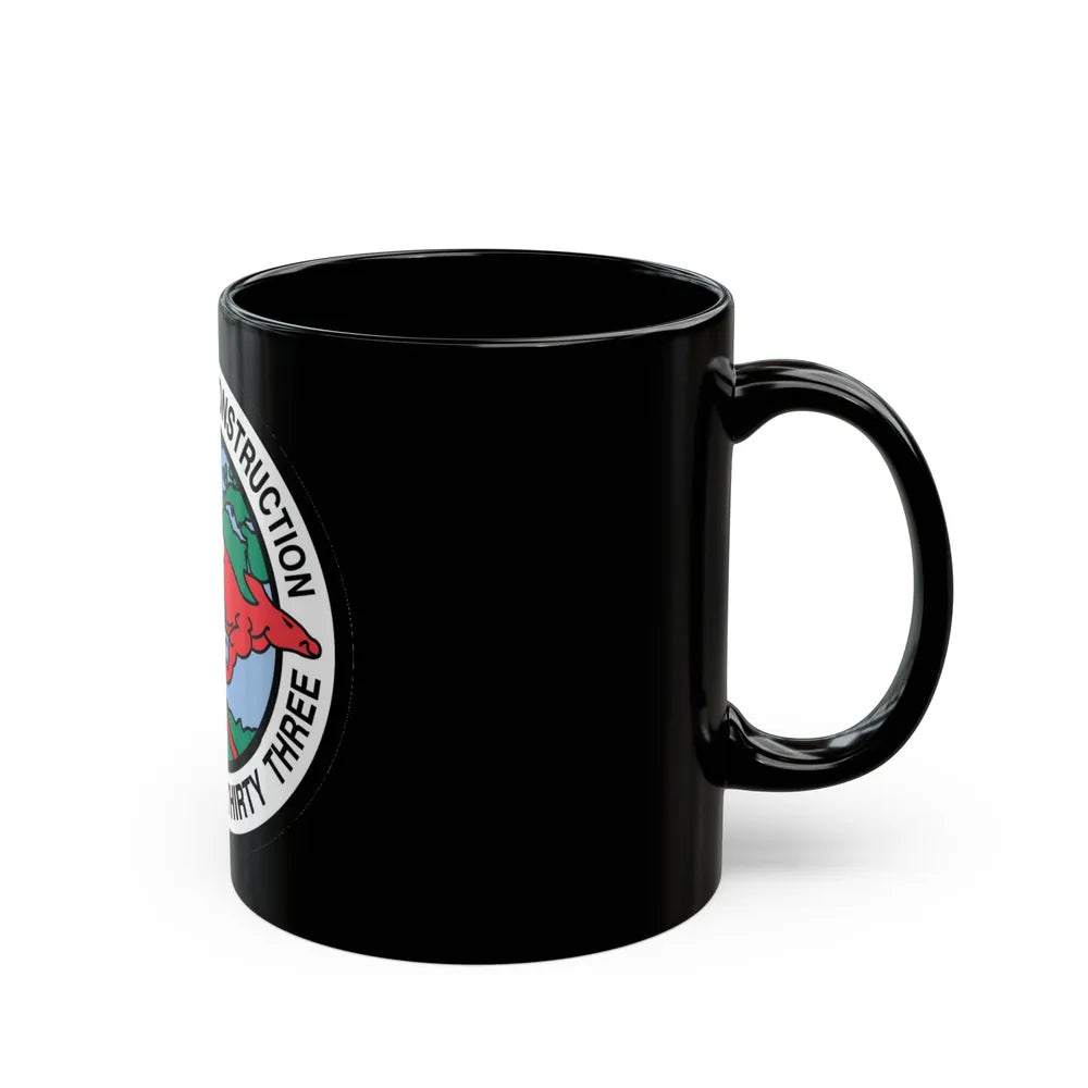 Mobile Construction Bn 133 NMCB 133 Seabee (U.S. Navy) Black Coffee Mug-Go Mug Yourself