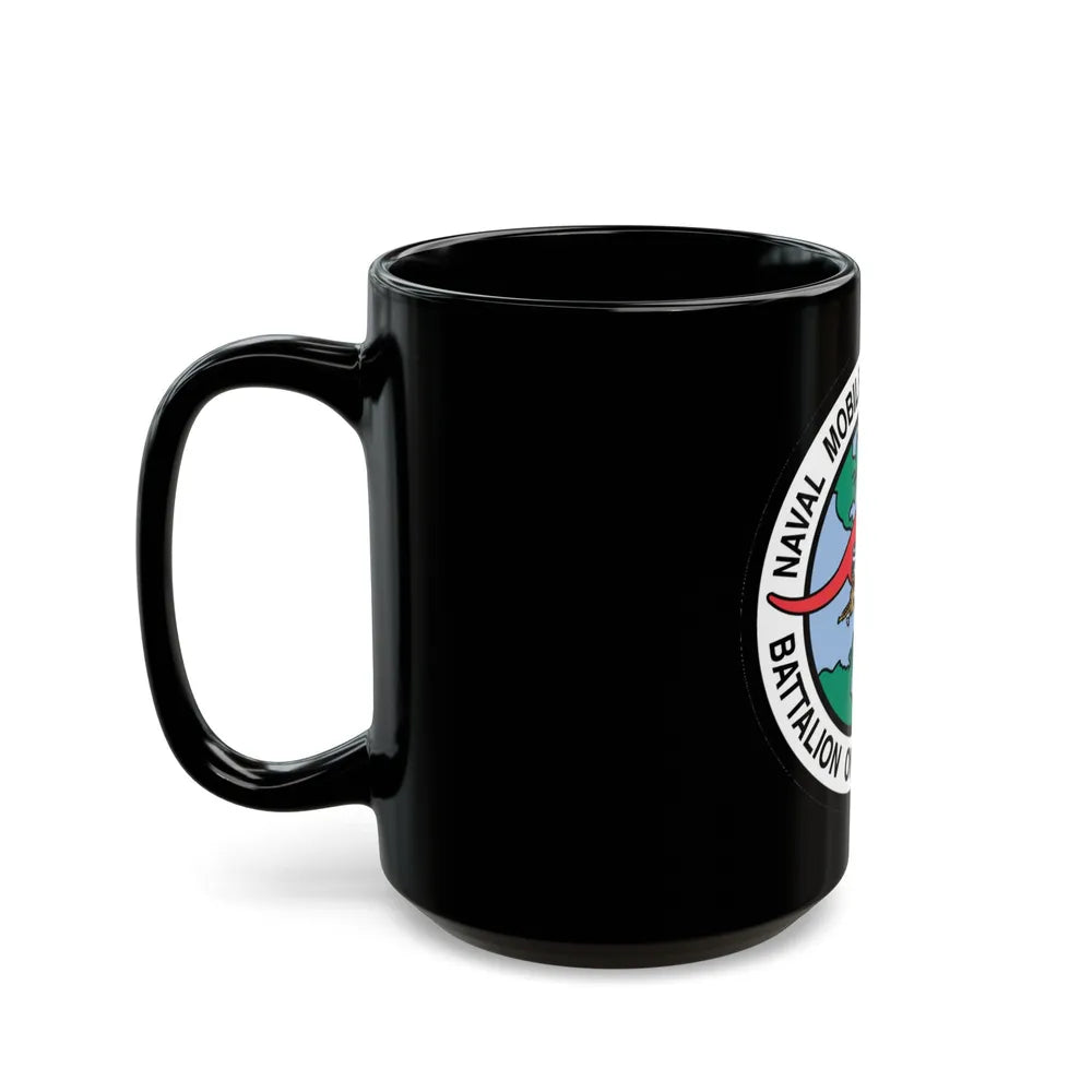 Mobile Construction Bn 133 NMCB 133 Seabee (U.S. Navy) Black Coffee Mug-Go Mug Yourself