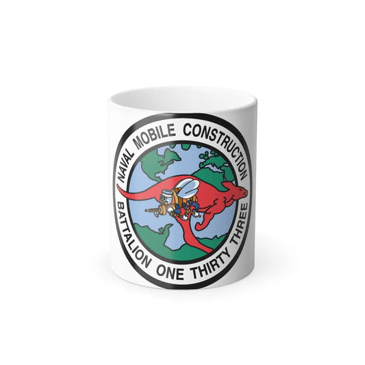 Mobile Construction Bn 133 NMCB 133 Seabee (U.S. Navy) Color Changing Mug 11oz-11oz-Go Mug Yourself