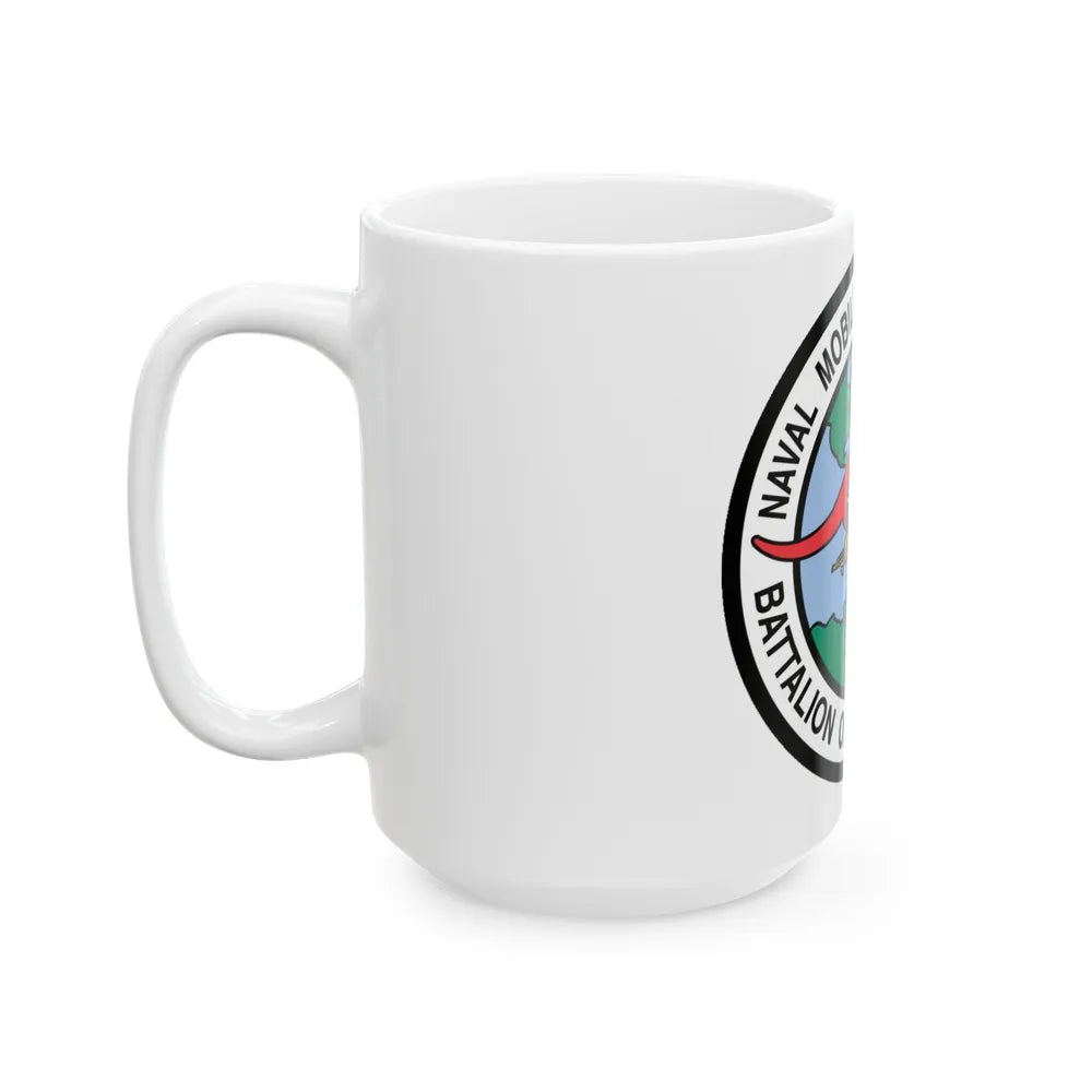 Mobile Construction Bn 133 NMCB 133 Seabee (U.S. Navy) White Coffee Mug-Go Mug Yourself